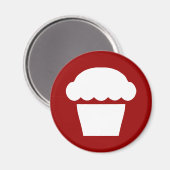 Aimant simple cupcake / muffin (Recto/Verso)