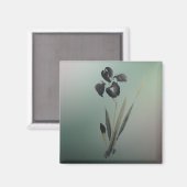 Aimant Simple élégant moderne Ukiyo-e Japonais Iris (Recto/Verso)