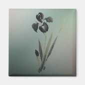 Aimant Simple élégant moderne Ukiyo-e Japonais Iris (Devant)