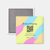 Aimant Simple entreprise site web code-barres QR ajouter  (Recto/Verso)