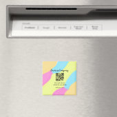 Aimant Simple entreprise site web code-barres QR ajouter  (In Situ (Lave-vaisselle))