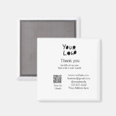 Aimant simple et minimal ajoutez votre logo/votre design  (Recto/Verso)