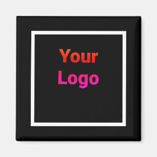 Aimant simple et personnalisé aquarelle ajouter le logo s