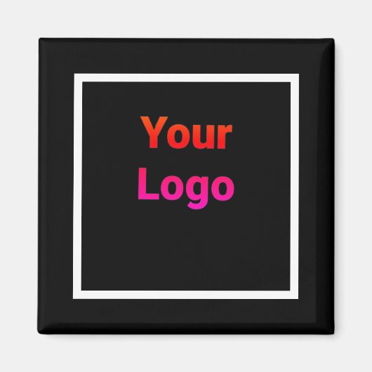 Aimant simple et personnalisé aquarelle ajouter le logo s (Devant)