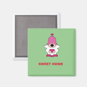 AIMANT SIMPLE GÉNOME VERT DOUCE MAISON (Recto/Verso)