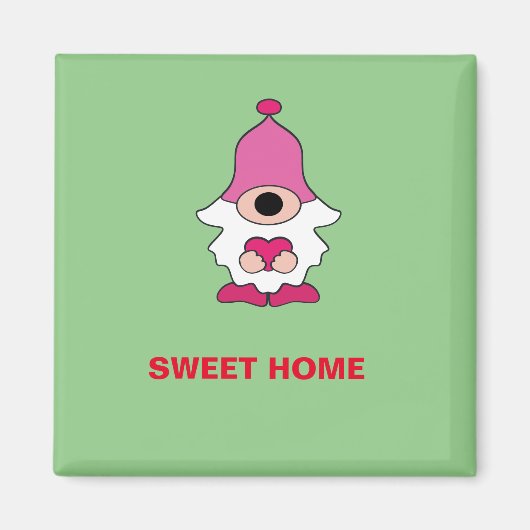 AIMANT SIMPLE GÉNOME VERT DOUCE MAISON (Devant)