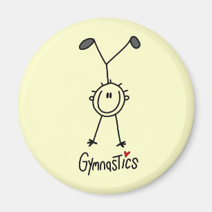 Aimant Simple Gymnaste Figurine Bâton
