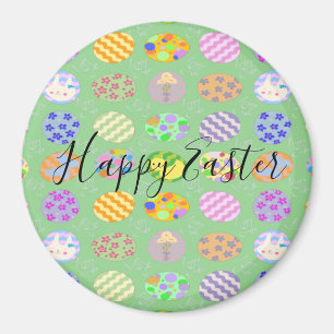 Aimant Simple mignon vert Pâques Classic RoundMagnet