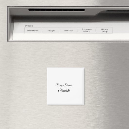 Aimant SIMPLE MINIMAL.CUTIE ADD NAME BABY baby shower Thr (In Situ (Lave-vaisselle))