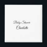 Aimant SIMPLE MINIMAL.CUTIE ADD NAME BABY baby shower Thr<br><div class="desc">Conception</div>