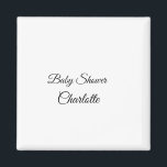 Aimant SIMPLE MINIMAL.CUTIE ADD NAME BABY baby shower Thr<br><div class="desc">Conception</div>