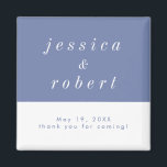 Aimant Simple minimaliste Mariage Airtel Pastel<br><div class="desc">Un aimant mariage ref simple et minimaliste aux tons pastel et blanc aérés. Parfait cadeau pour votre mariage.</div>