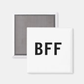 Aimant Simple minimum BFF meilleur amis famille nom perso (Recto/Verso)