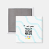 Aimant Simple minimum q r code ajouter logo code d'analys (Recto/Verso)