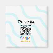 Aimant Simple minimum q r code ajouter logo code d'analys (Devant)