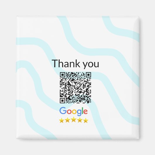 Aimant Simple minimum q r code ajouter logo code d'analys (Devant)