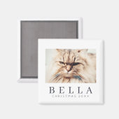 Aimant Simple Moderne Chic Personnalisé Famille Animaux d (Recto/Verso)