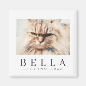 Aimant Simple Moderne Chic Personnalisé Famille Animaux d (Devant)