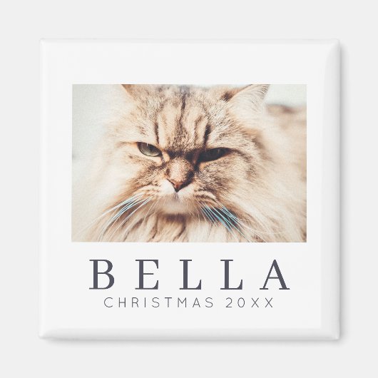 Aimant Simple Moderne Chic Personnalisé Famille Animaux d (Devant)