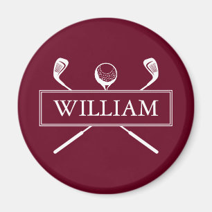 Aimant Simple Moderne Clubs de Golf Balle Personnalisé Bo