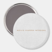Aimant Simple moderne Linge gris clair "look" (Recto/Verso)