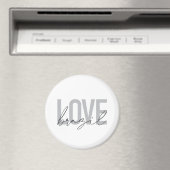 Aimant Simple, moderne, urbain, design cool Love Brazil (In Situ (Lave-vaisselle))