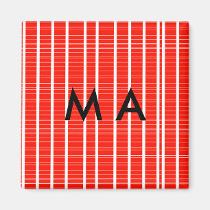 Aimant Simple monogramme ajouter votre nom lettre man min