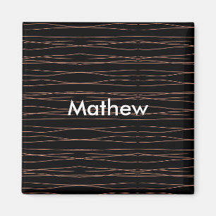 Aimant Simple monogramme ajouter votre nom lettre man min