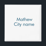 Aimant simple monogramme initiale lettre ajoutez votre no<br><div class="desc">conception</div>