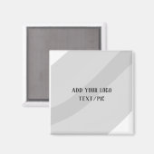 Aimant simple personnalisé minimal ajouter votre logo adr (Recto/Verso)