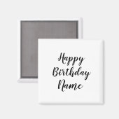 Aimant simple petit heureux anniversaire ajouter votre ca (Recto/Verso)