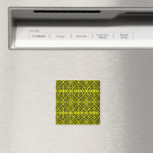 Aimant Simple Scribble | Carreaux miroir | Jaune | (In Situ (Lave-vaisselle))