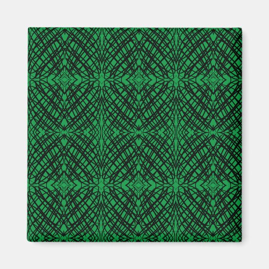 Aimant Simple Scribble | Carreaux miroir | Vert | Bureau (Devant)