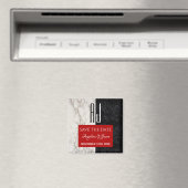 Aimant Simple Typographie Mariage Enregistrer La Date (In Situ (Lave-vaisselle))