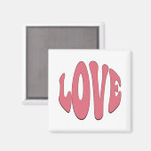 Aimant Simple, urbain, moderne, design cool Amour (Recto/Verso)