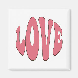 Aimant Simple, urbain, moderne, design cool Amour