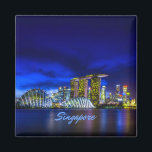 Aimant Singapore City Skyline La Nuit<br><div class="desc">Singapore City Skyline La Nuit</div>
