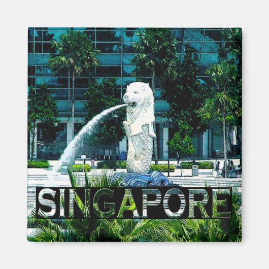 Aimant Singapour (Devant)