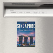 Aimant 🌆 Singapour Skyline Moderne Décoration de Maison  (In Situ (Lave-vaisselle))