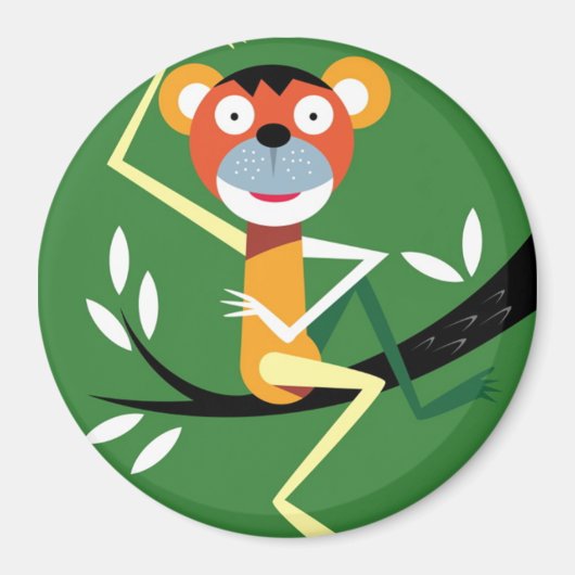 Aimant Singe assis dans l'arbre (Devant)