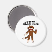Aimant Singe chaussette Sock It To Me (Recto/Verso)