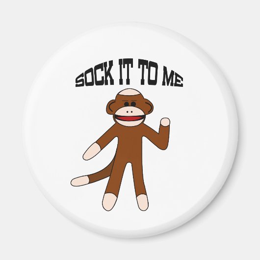 Aimant Singe chaussette Sock It To Me (Devant)