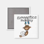 Aimant Singe de gymnastique (Recto/Verso)
