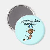 Aimant Singe de gymnastique (Recto/Verso)