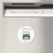 Aimant singe, j'aime mon singe, Derek (In Situ (Lave-vaisselle))