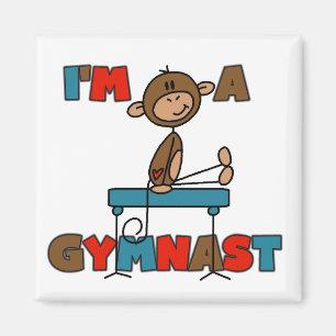 Aimant Singe Je suis un gymnaste