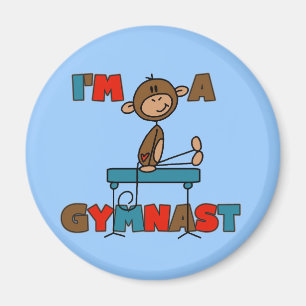 Aimant Singe Je suis un gymnaste