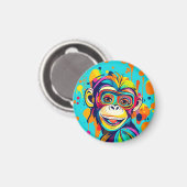 Aimant Singe souriant (Recto/Verso)