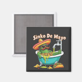 Aimant Sinko de Mayo"Funny Cinco de Mayo Cactus (Recto/Verso)