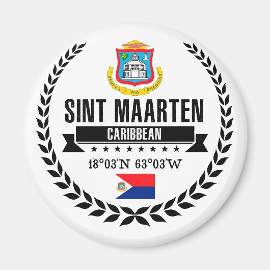 Aimant Sint Maarten (Devant)